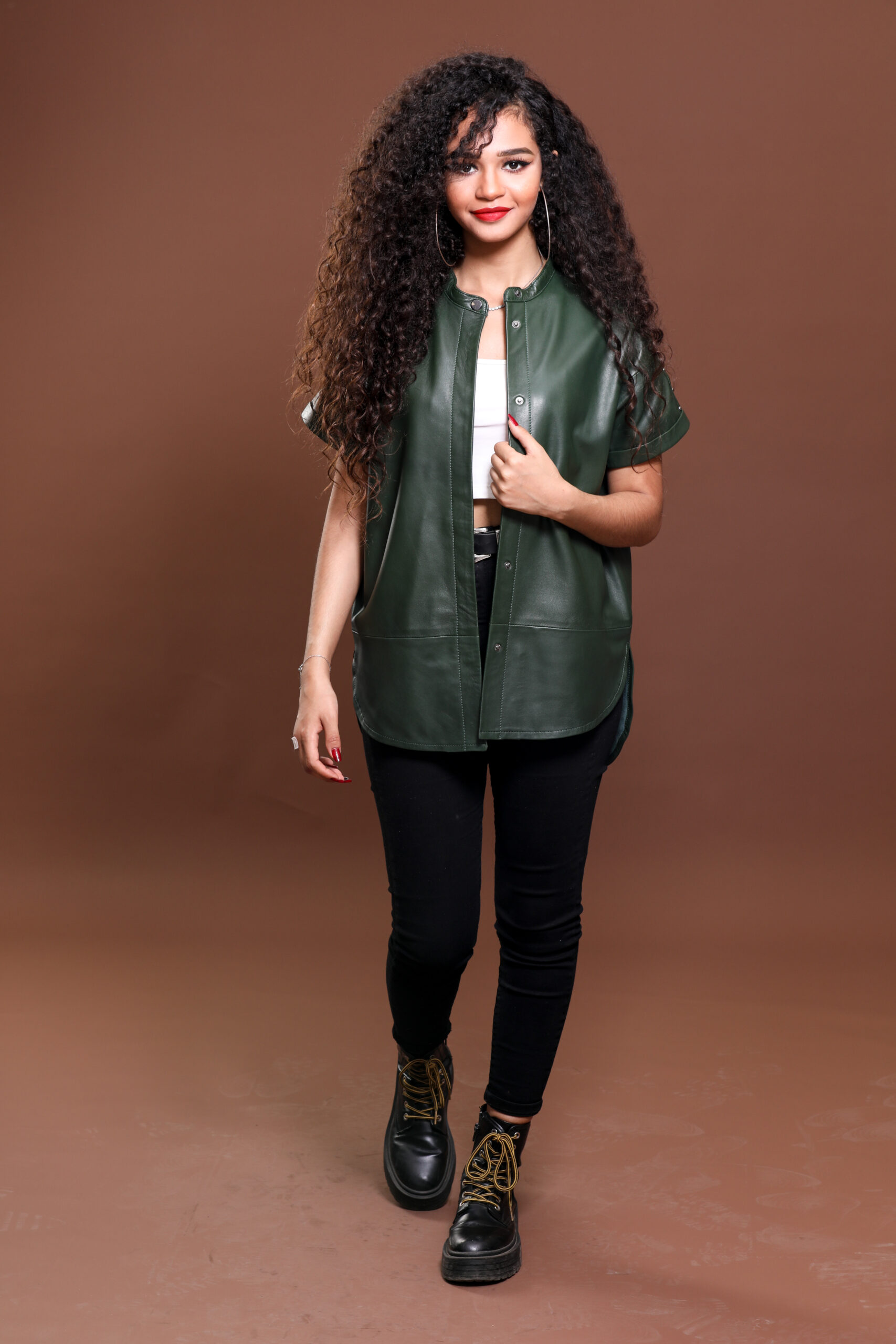 3D3A6484 Trench 100 % Cuir – Image 1