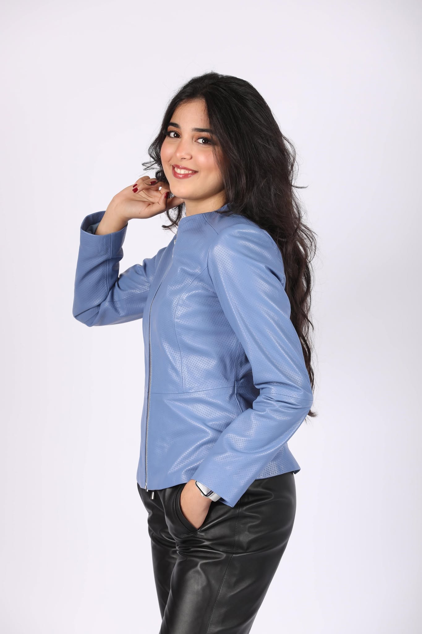 cuire FAshion Trench 100 % Cuir – Image 1